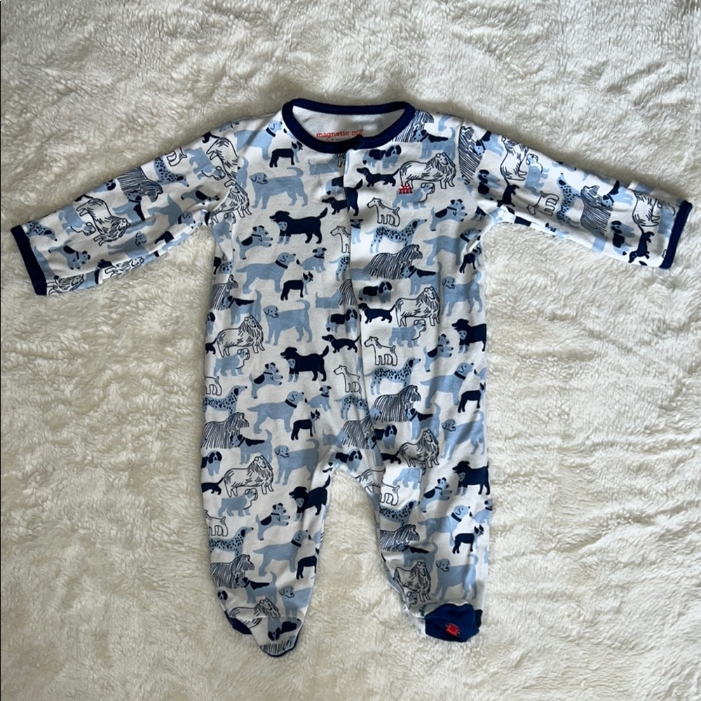 Magnetic Me 0-3 month footed dog baby sleeper